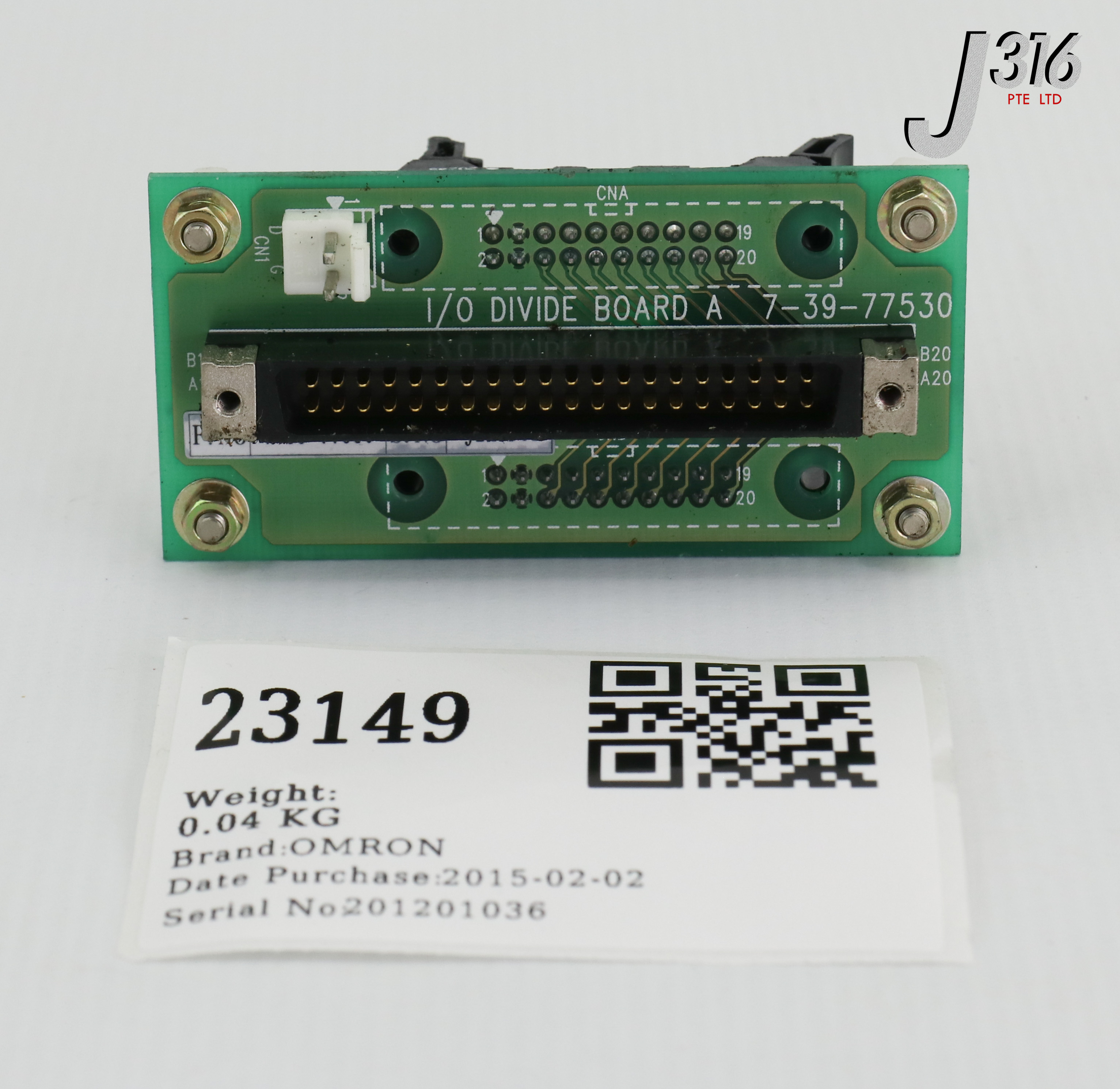はに 23149 OMRON PCB, I/O DIVIDE BOARD A 7-39-77530 | eBay